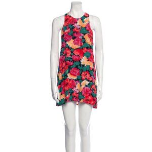 Reformation Floral Mini Dress XS | Pink Sleeveless Tent Style 💐🌸